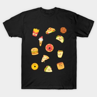 food lover pizza donuts and potato T-Shirt